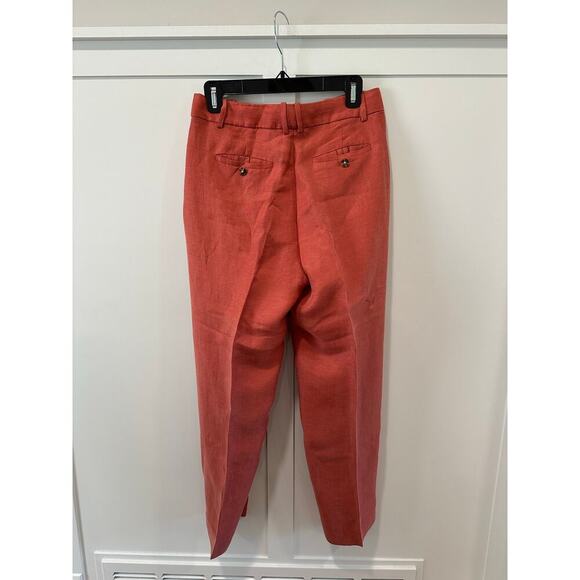 J. Crew Pleated Linen Blend Pants Size 4 - Picture 2 of 4